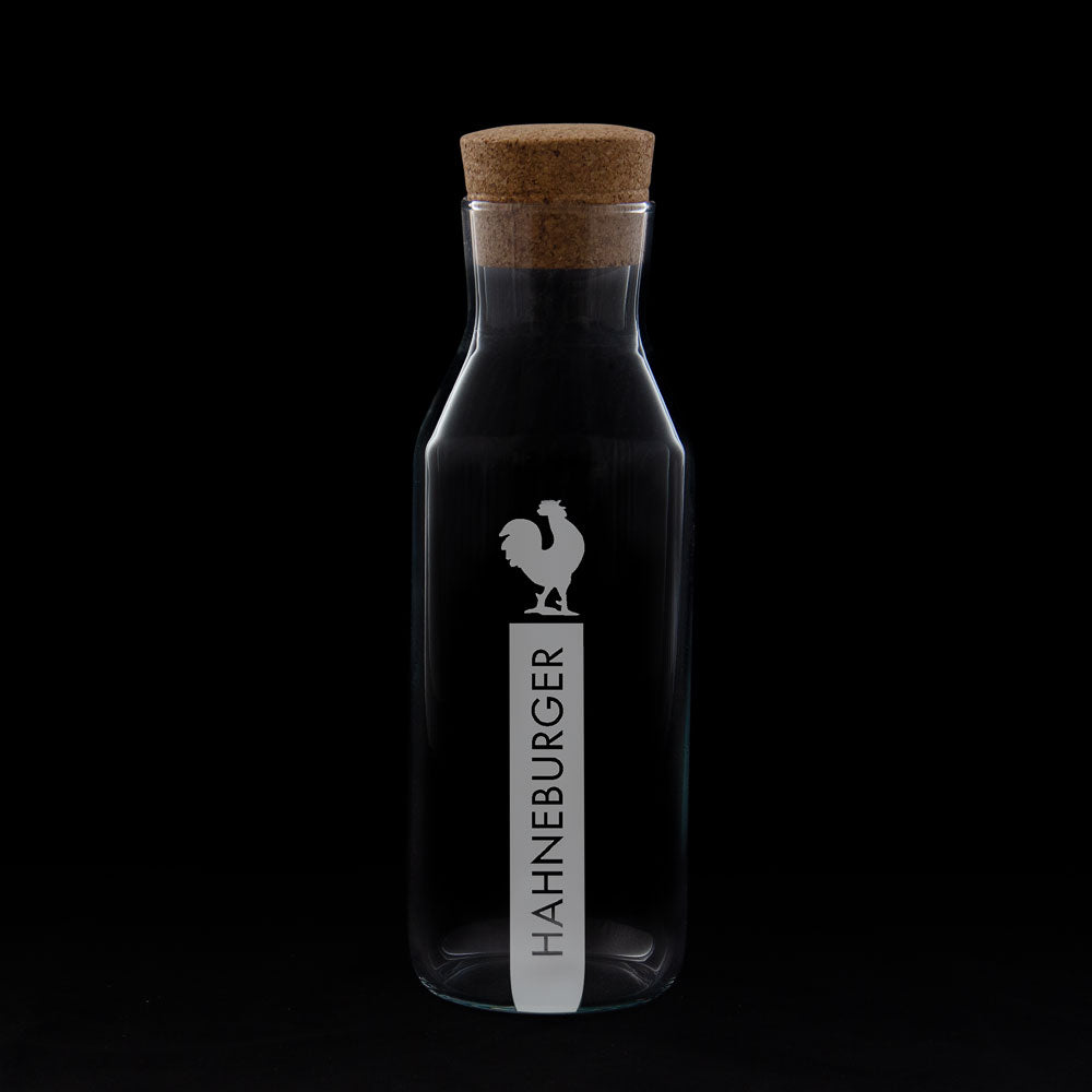 Wasserflasche «Hahneburger» mit Korkverschluss
