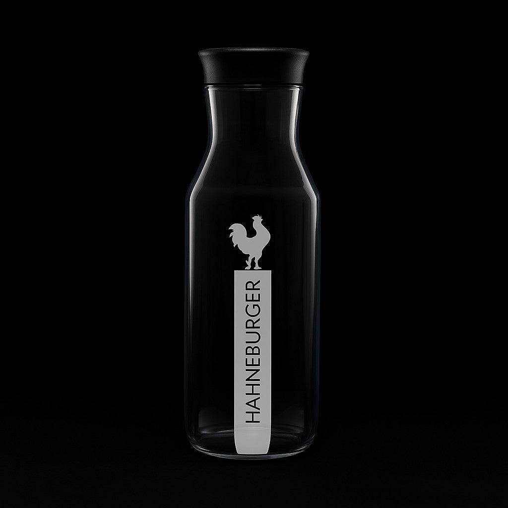 Wasserflasche «Hahneburger» mit Kunststoffverschluss