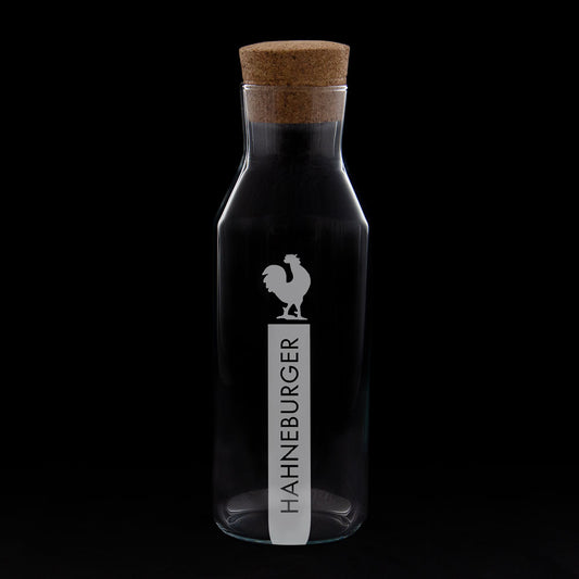 Wasserflasche «Hahneburger» mit Korkverschluss